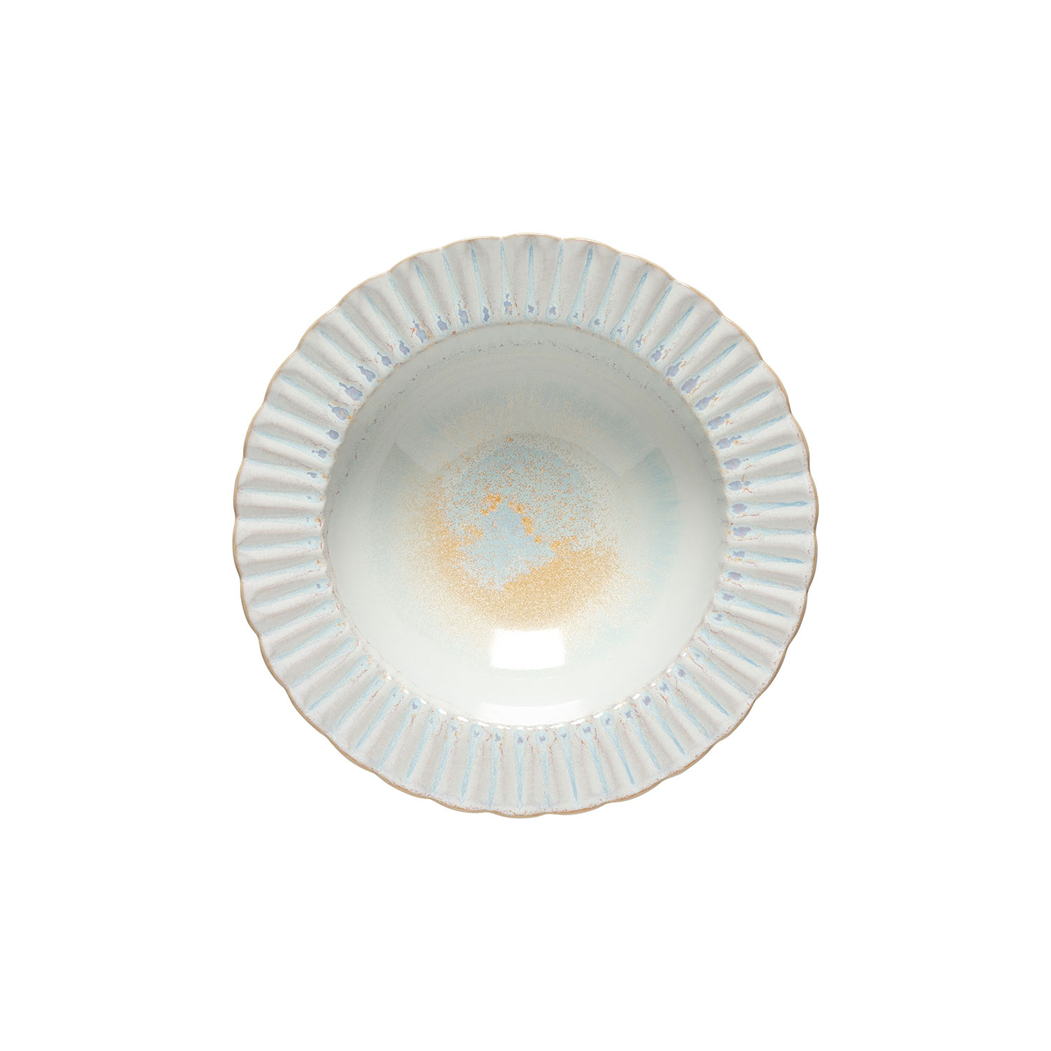 Cristal Soup / Pasta Plate 23 x 22.9 cm, fine stoneware with handcrafted crystal-inspired finish - Costa Nova - 5606739974763