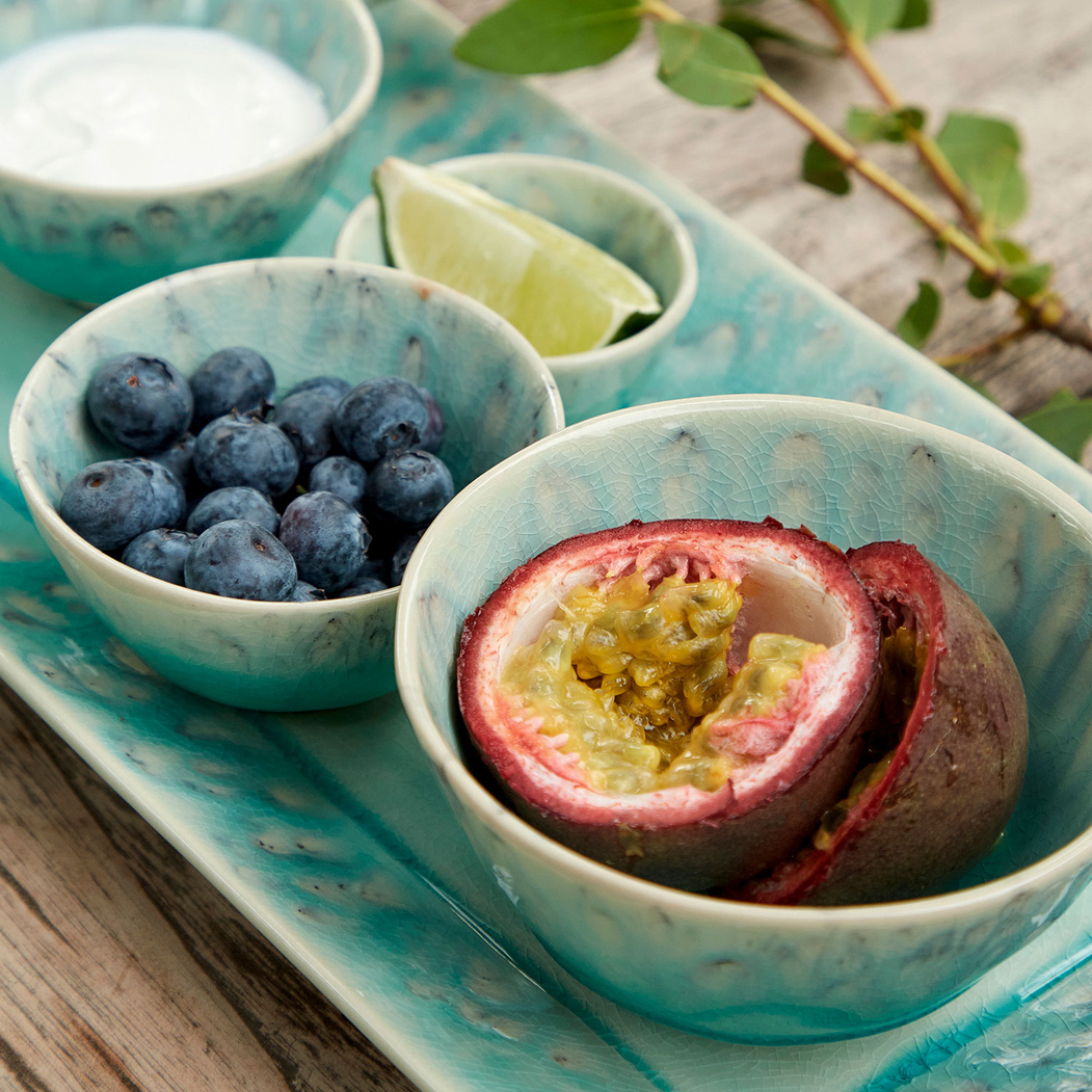Madeira Round Ramekin 9cm, 110 ml, blue stoneware with handcrafted crackled finish - Costa Nova - 5606739932169