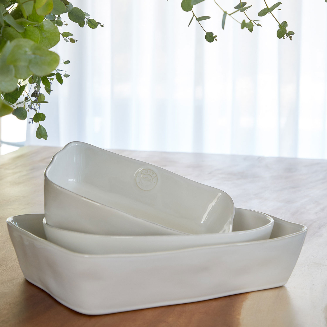 Oval Nova White 30x22cm Baking Pan, Stoneware - Costa Nova - 5606739916800