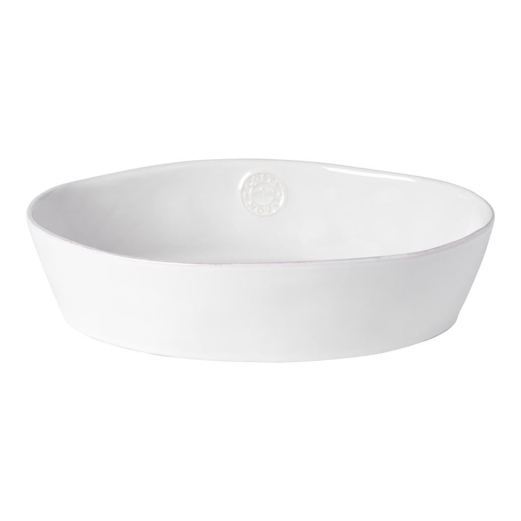 Oval Nova White 30x22cm Baking Pan, Stoneware - Costa Nova - 5606739916800