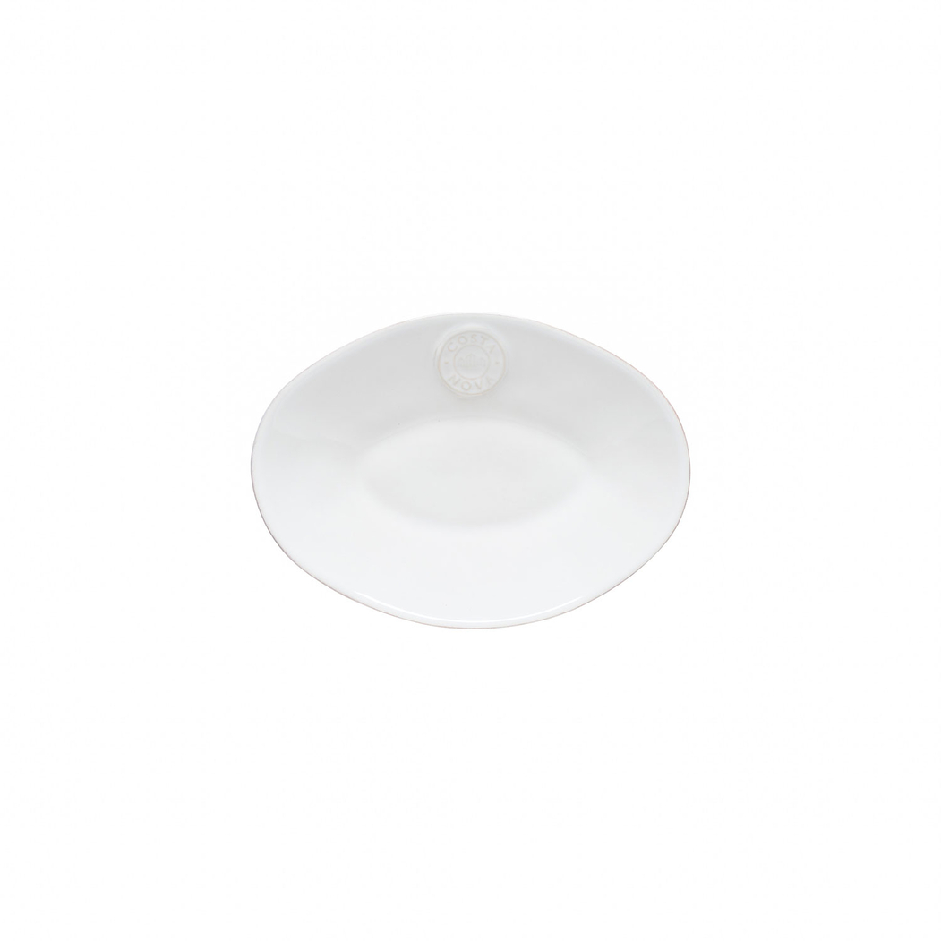 Travessa Oval Nova Branco 20x15cm, Grés fino - Costa Nova - 5606739934286