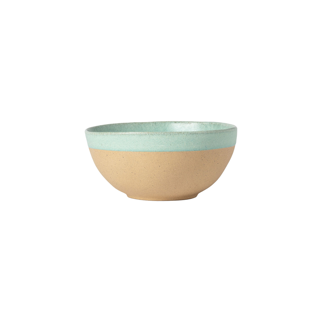 Taça Latte Arenito aqua 16cm, 670 ml, grés reciclado com acabamento mate artesanal