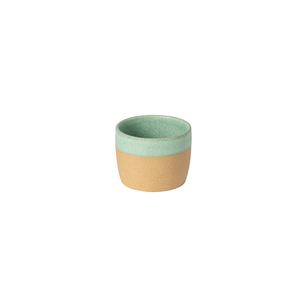 Copo Lungo Arenito aqua 8,7cm, 200ml, grés reciclado com acabamento mate artesanal