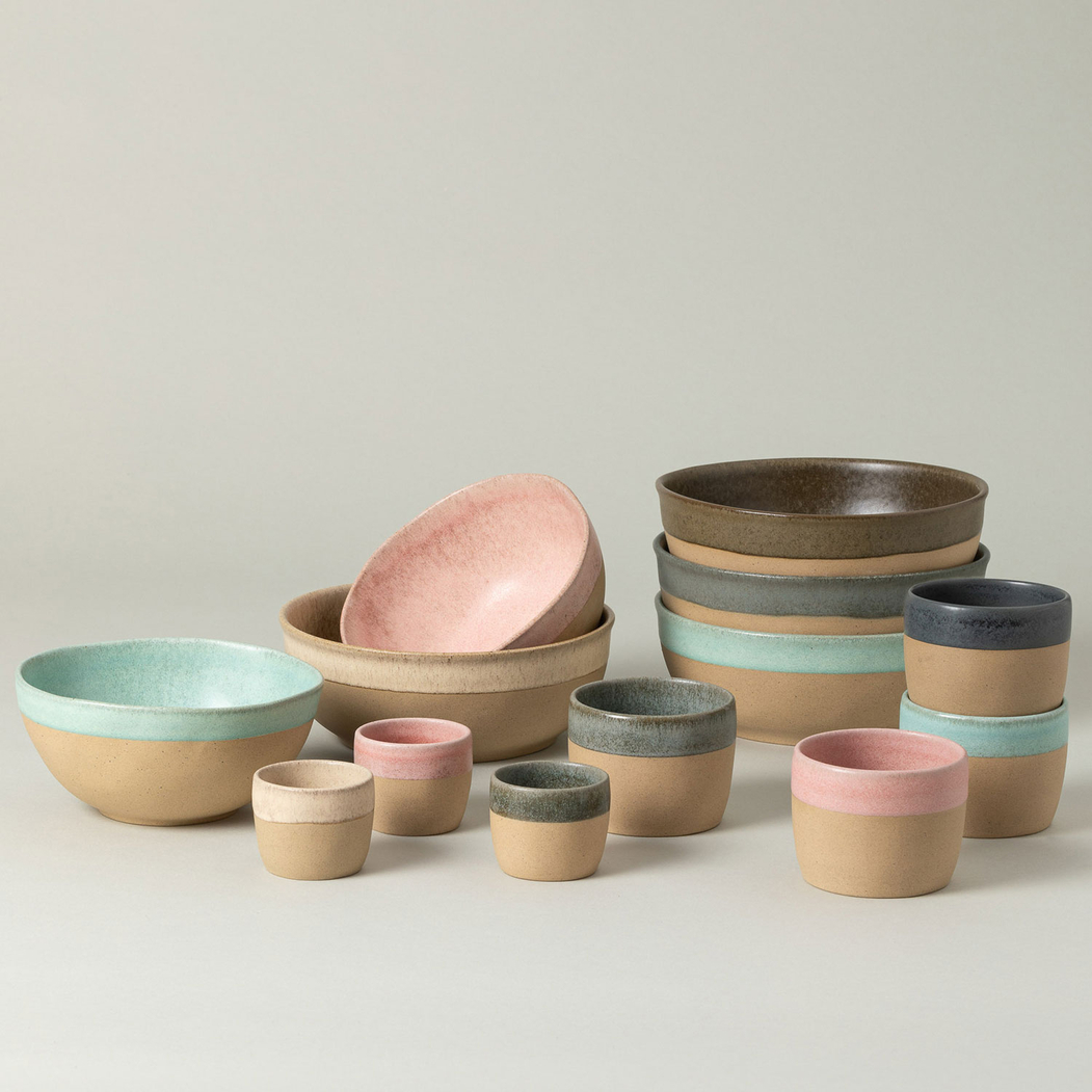Arenito champagne Latte Bowl 16cm, 670 ml, recycled stoneware with handcrafted matte finish - Costa Nova - 5606739972455