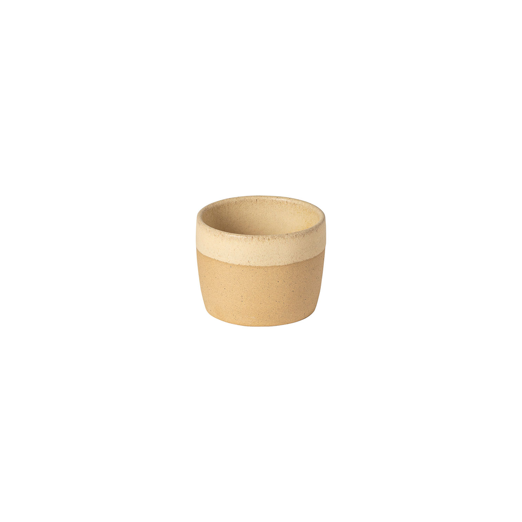 Copo Lungo Arenito champagne 8,7cm, 200ml, grés reciclado com acabamento mate artesanal