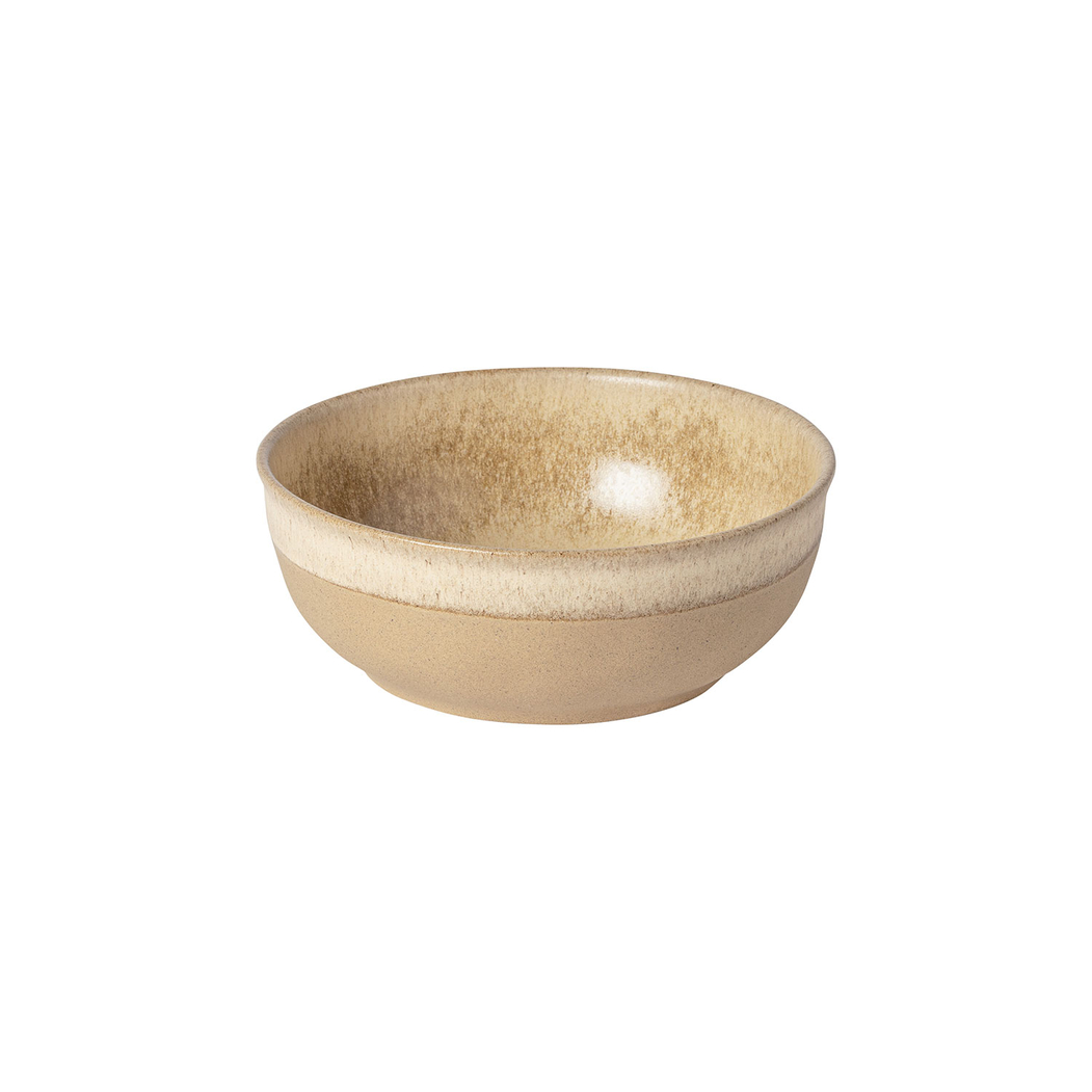 Taça Poke Arenito champagne 18,5cm, 990ml, grés reciclado com acabamento mate artesanal