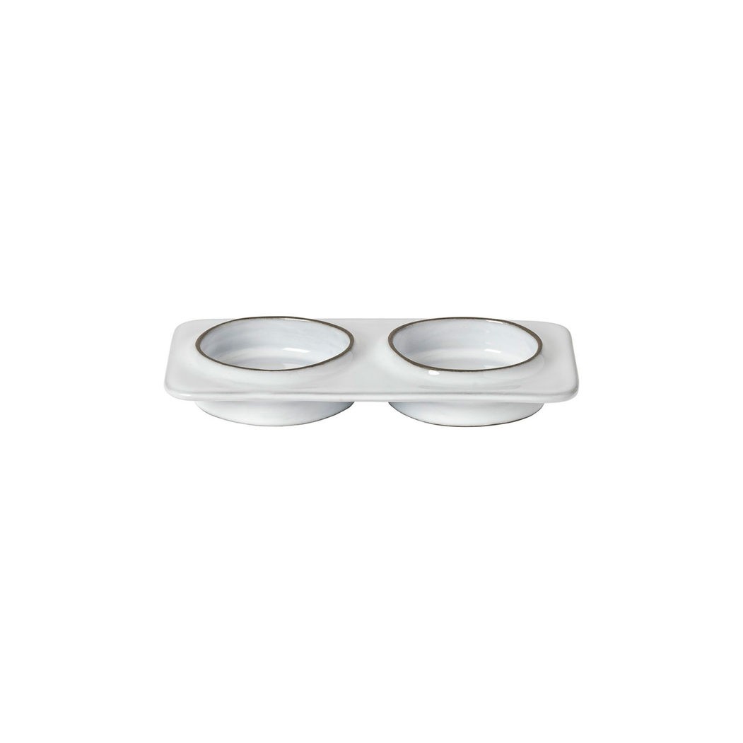 Travessa retangular com 2 divisórias Âmbar 19,1 x 10 cm - Costa Nova - 5606739971618