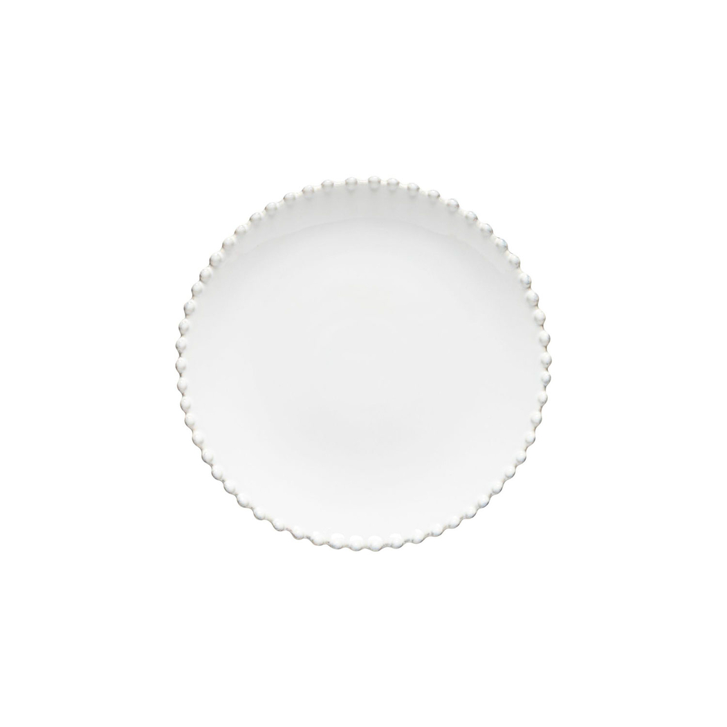 Pearl Dessert Plate 22 cm, fine stoneware with handcrafted finish - Costa Nova - 5606739910785