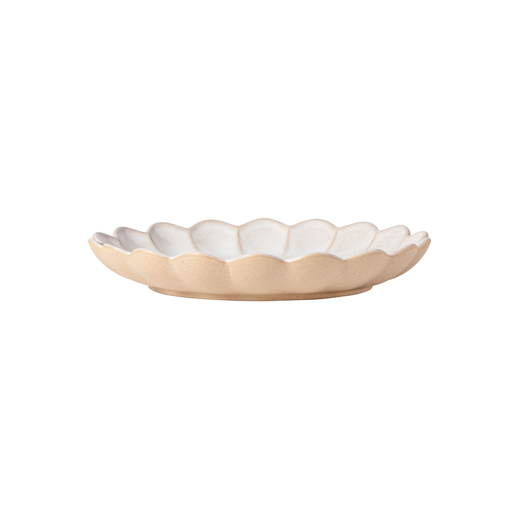 Prato Sobremesa Marrakesh Branco, 22 cm, Porcelana vitrificada - Costa Nova - 5606739972042