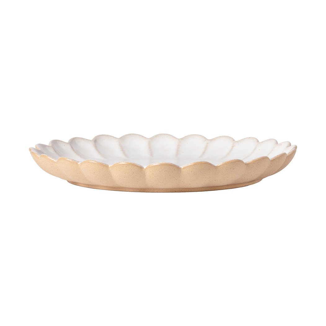 Prato Raso Marrakesh Branco, 28 cm, Porcelana vitrificada - Costa Nova - 5606739972035