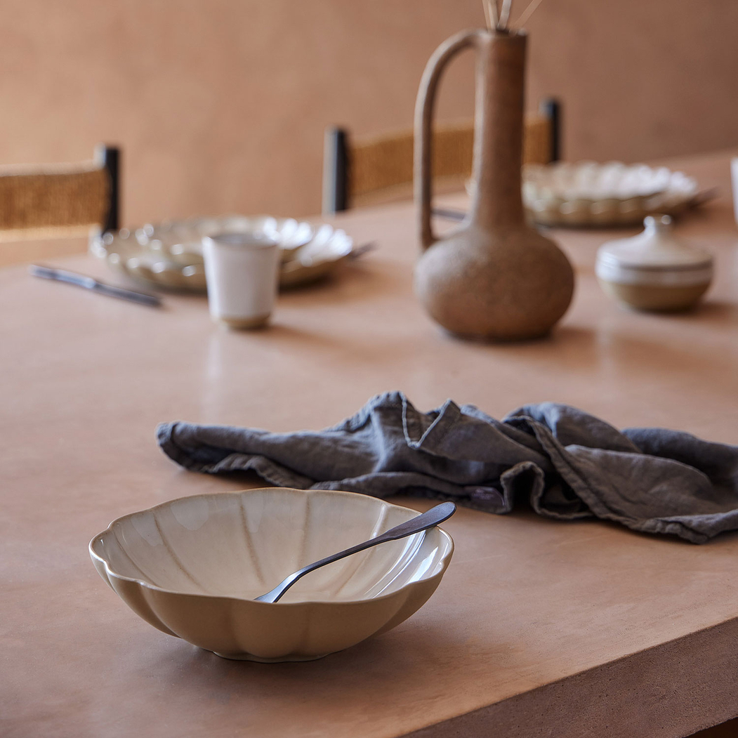 Prato Fundo Marrakesh Branco, 23 cm, Porcelana vitrificada - Costa Nova - 5606739972080