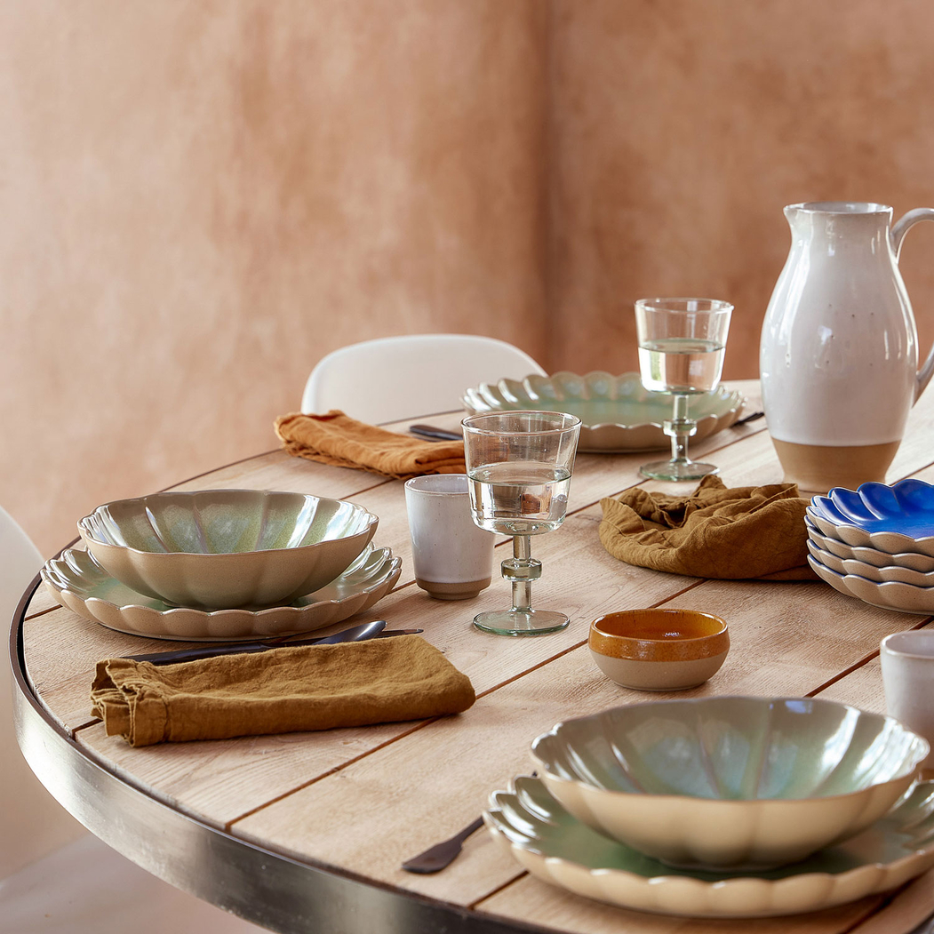 Prato Fundo Marrakesh Verde, 23 cm, Porcelana vitrificada - Costa Nova - 5606739971977
