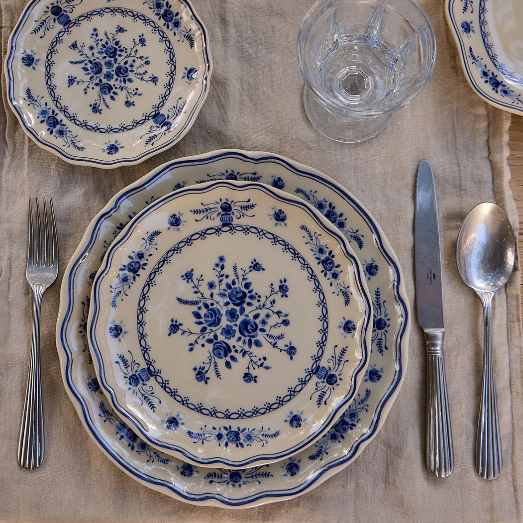 Vila Dessert Plate 21 cm Beige-Blue Costa Nova - Costa Nova - 5606739980399