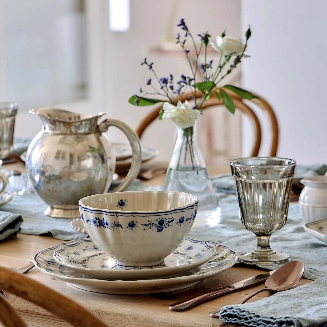 Vila Soup/Cereal Bowl 16 cm Beige-Blue Costa Nova - Costa Nova - 5606739980436