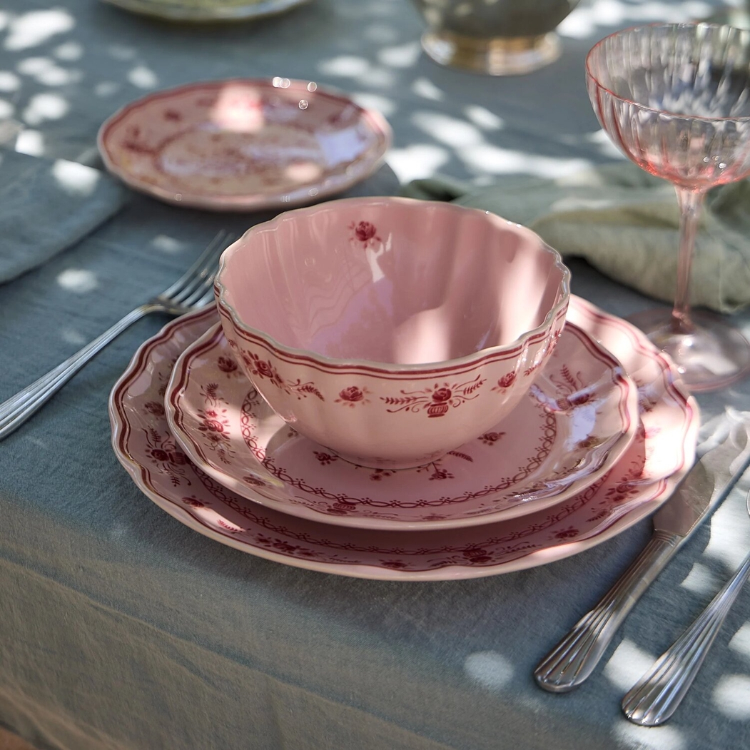 Taça Sopa/Cereais Vila 16 cm Rosa-Vermelho Costa Nova - Costa Nova - 5606739983406