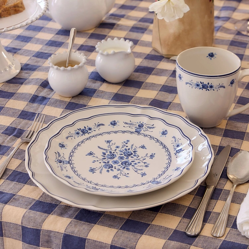 Vila Salad/Dessert Plate 21 cm White-Blue Costa Nova - Costa Nova - 5606739980382
