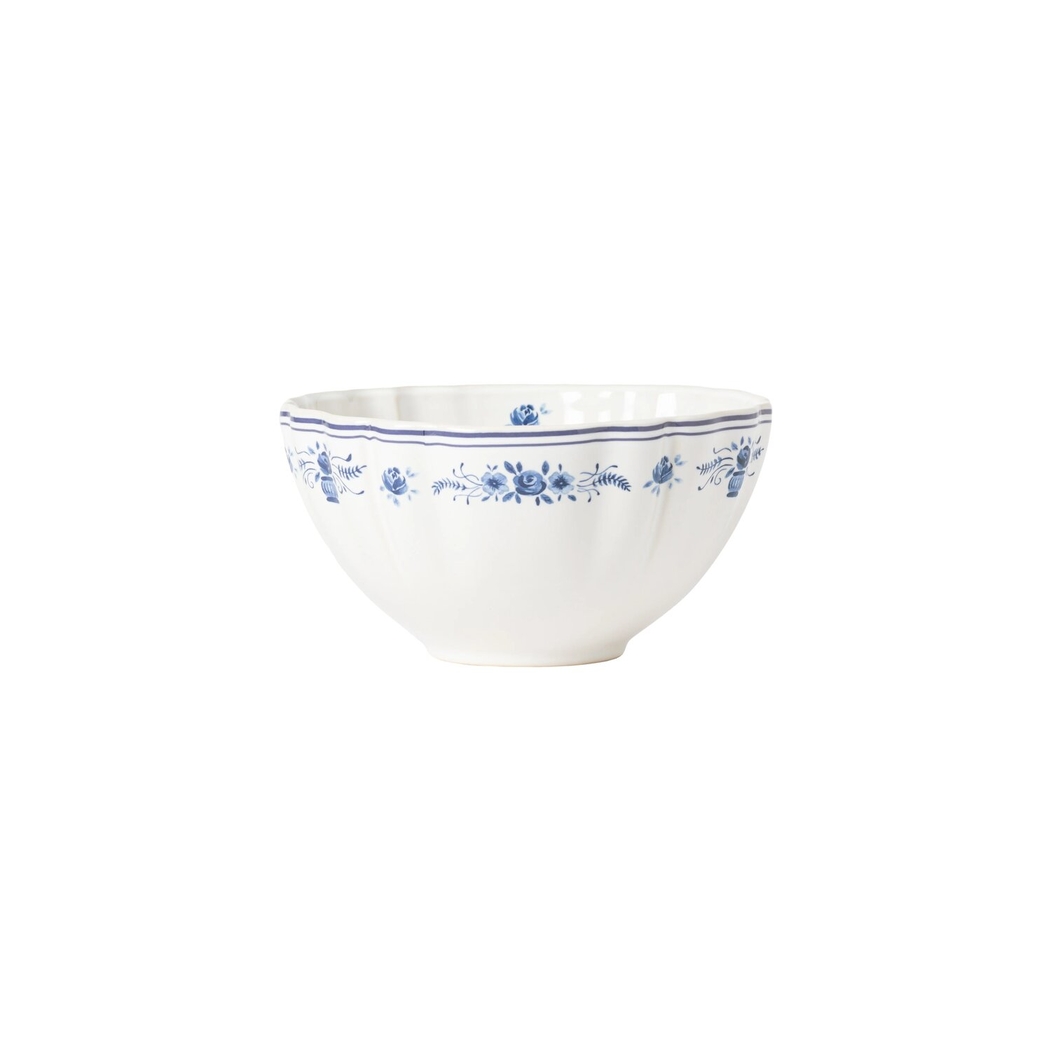 Taça Sopa/Cereais Costa Nova Vila 16 cm Branco-Azul - Costa Nova - 5606739980429