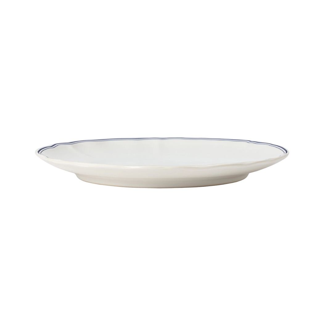 Prato Jantar Vila 27 cm Branco-Azul Costa Nova - Costa Nova - 5606739983277