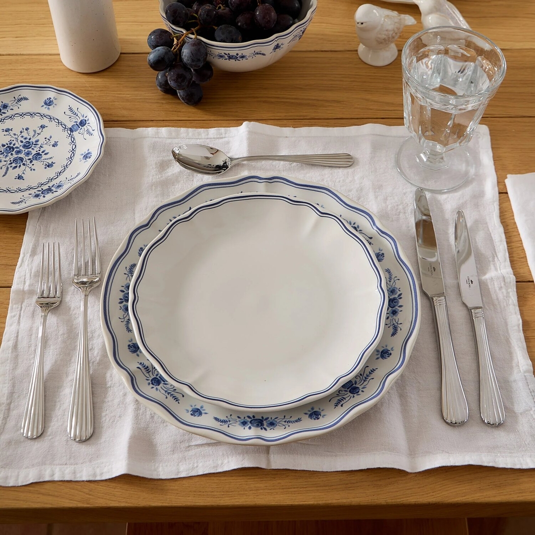 Vila Salad/Dessert Plate 21 cm White-Blue Costa Nova - Costa Nova - 5606739983383
