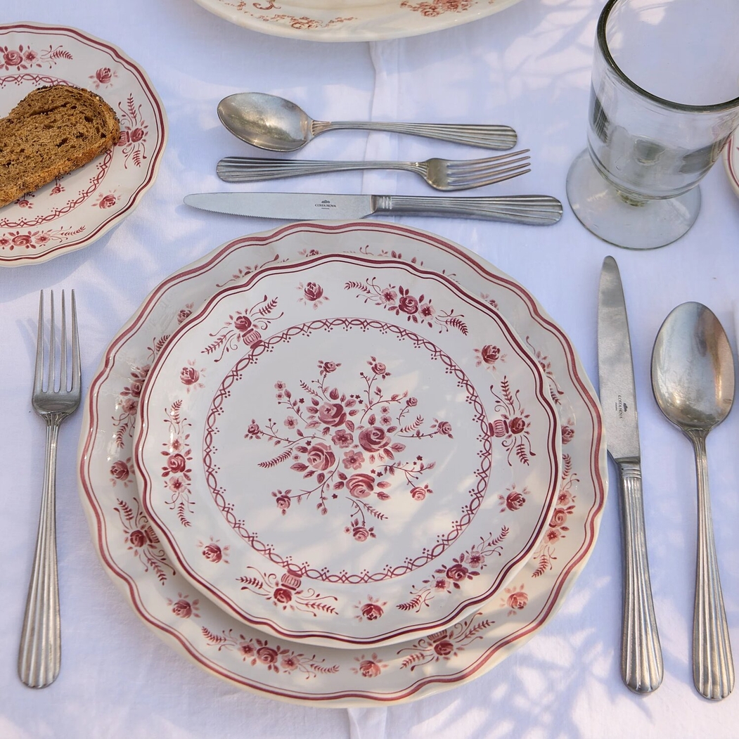 Vila Salad/Dessert Plate 21 cm White-Red Costa Nova - Costa Nova - 5606739980375