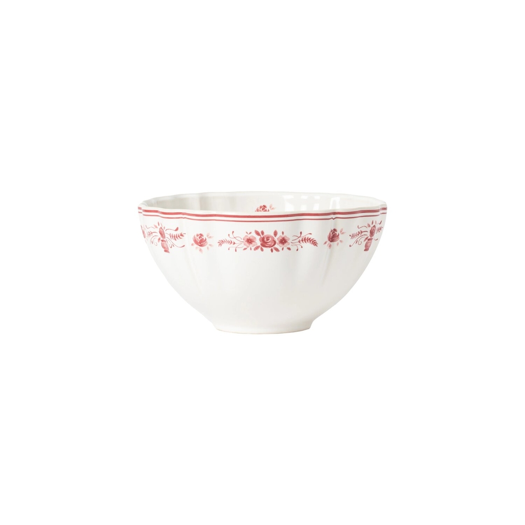 Taça Sopa/Cereais Costa Nova Vila 16 cm Branco-Vermelho - Costa Nova - 5606739980412