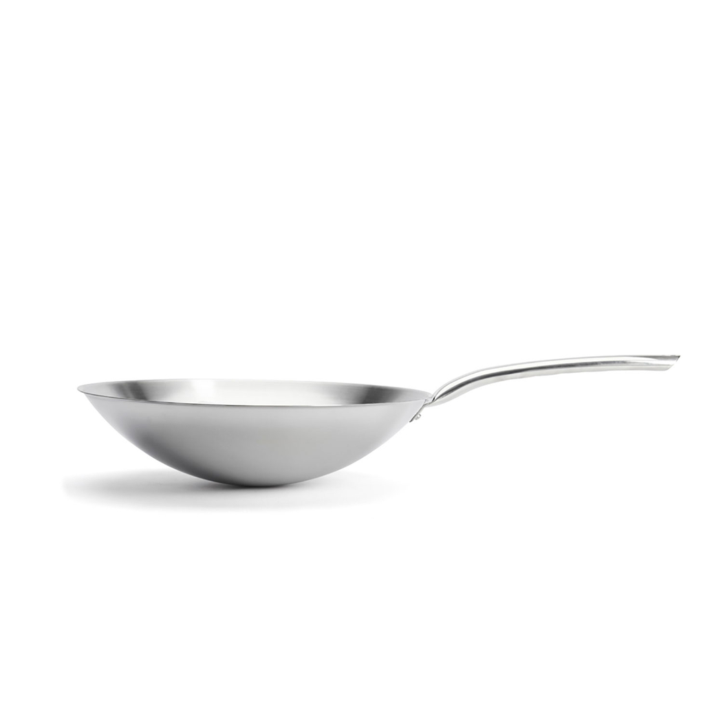PRIM'APPETY 36cm Wok, Stainless Steel - de Buyer - 3011243122364
