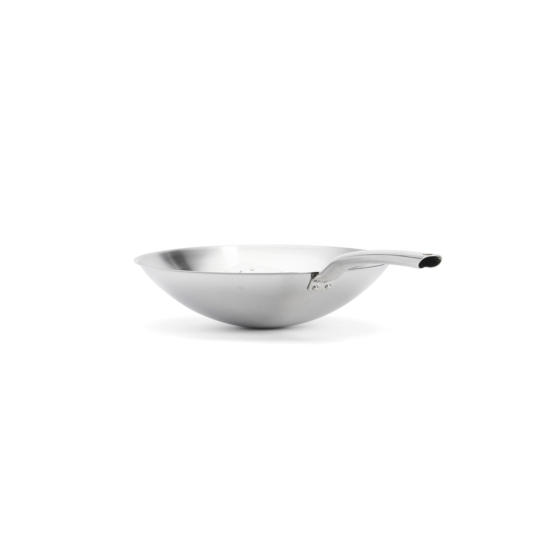 PRIM'APPETY 36cm Wok, Stainless Steel - de Buyer - 3011243122364