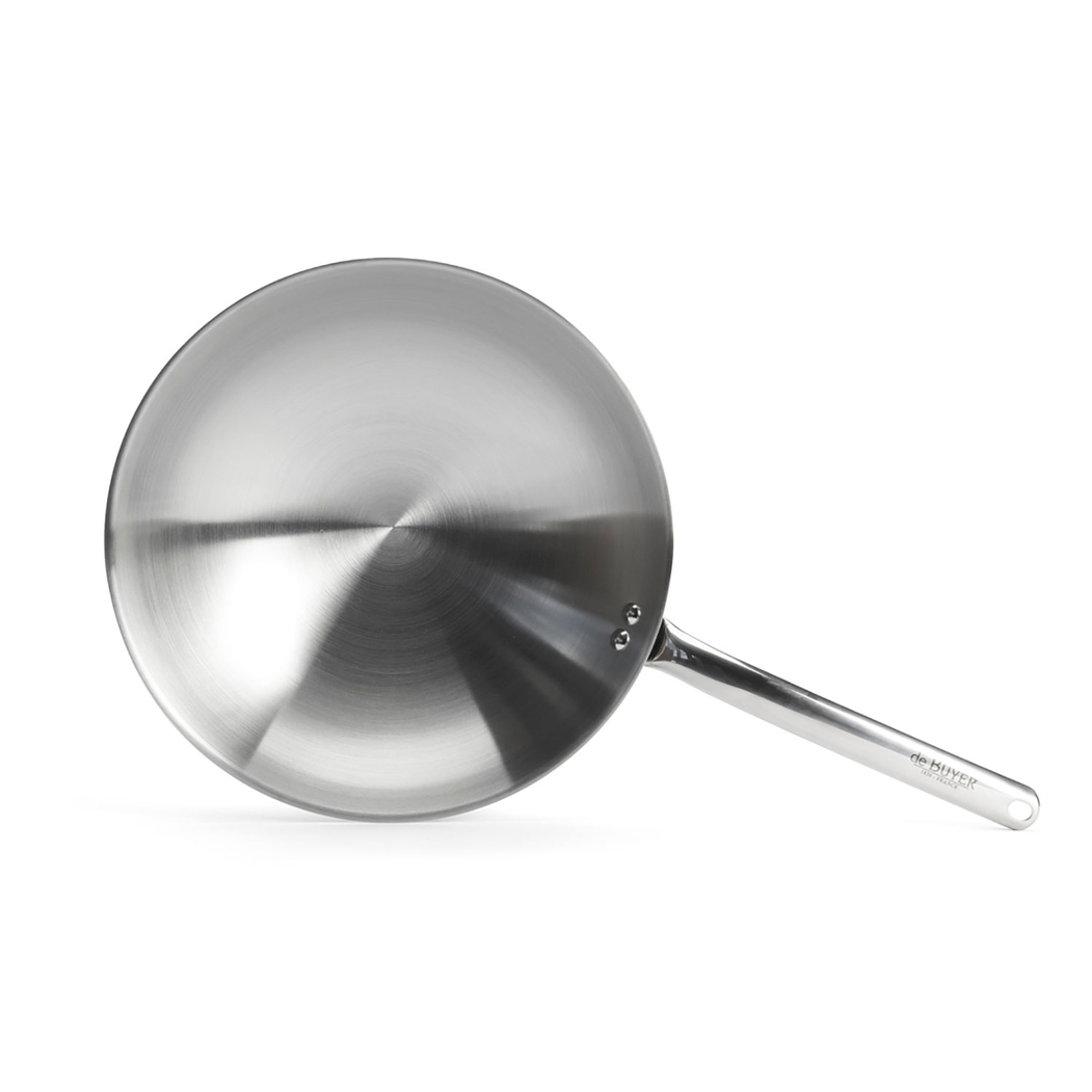 PRIM'APPETY 36cm Wok, Stainless Steel - de Buyer - 3011243122364