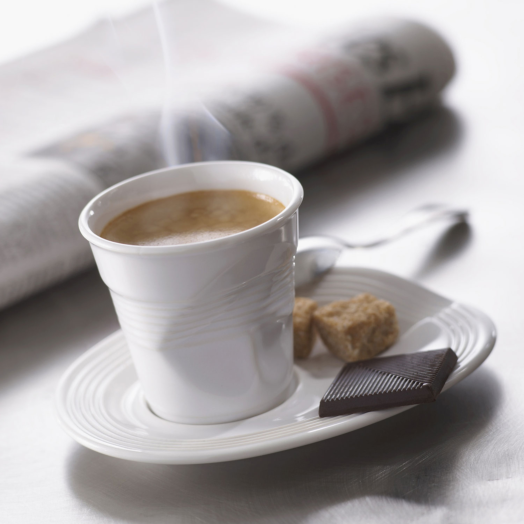 Revol Froissés Espresso Cup 80 ml White Porcelain - Revol - 3198246147690