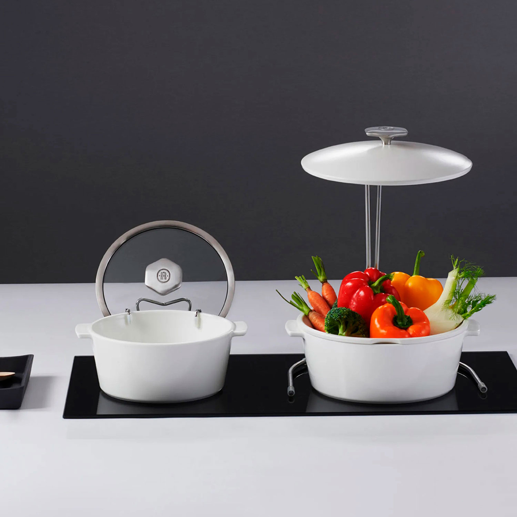 Caçarola Branca Revolution 2 26cm, Porcelana vitrificada - Revol - 3198246498570