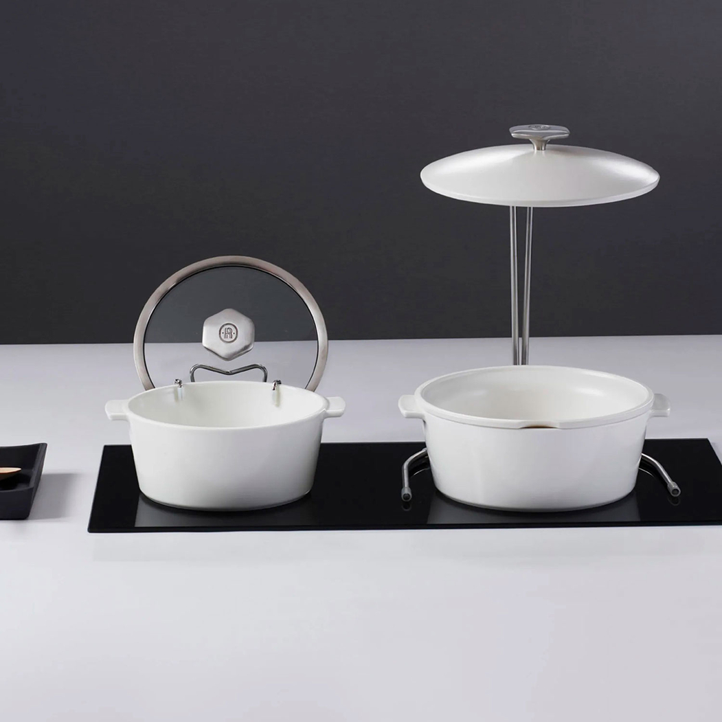 Caçarola Branca Revolution 2 26cm, Porcelana vitrificada - Revol - 3198246498570
