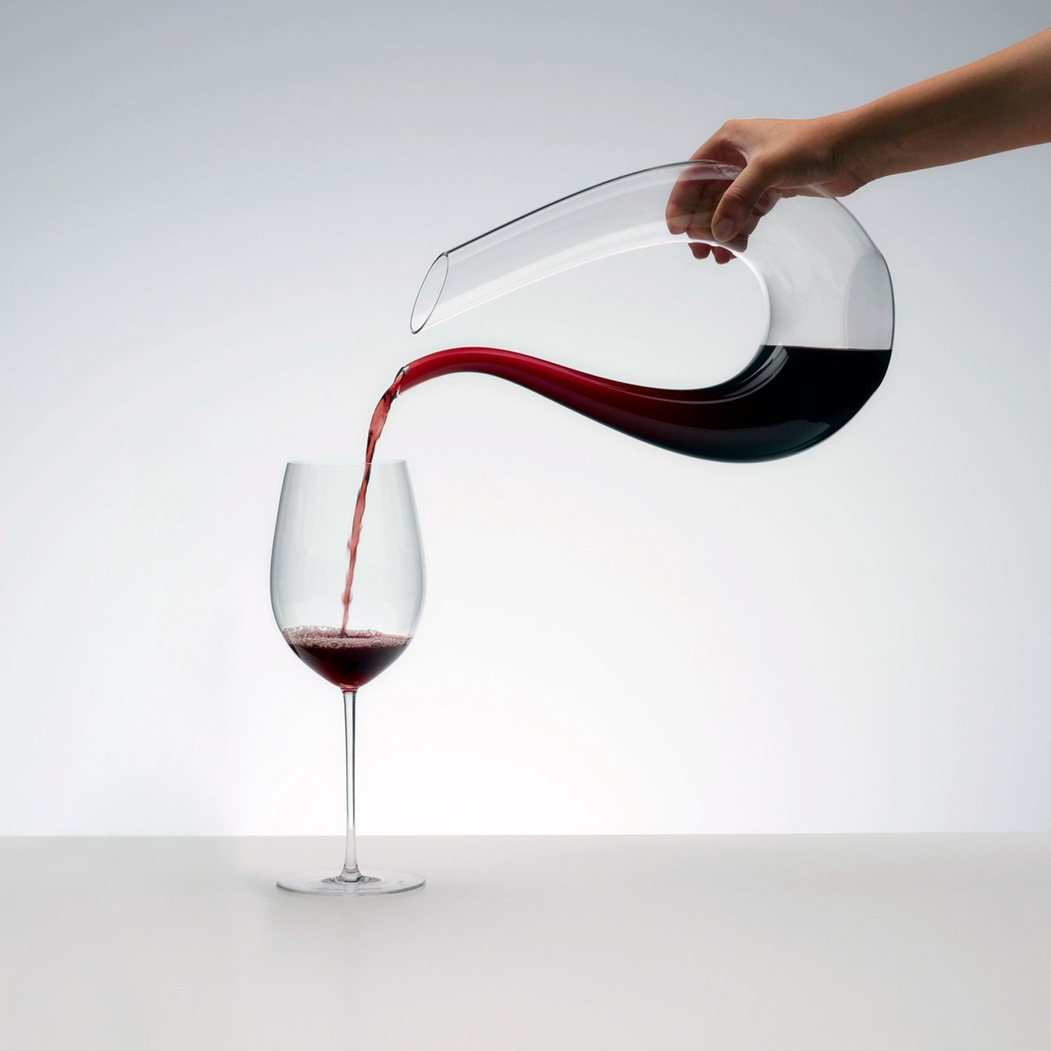 Amadeo 1,5L crystal decanter, handblown, lyre-shaped design - Riedel - 9006206212736