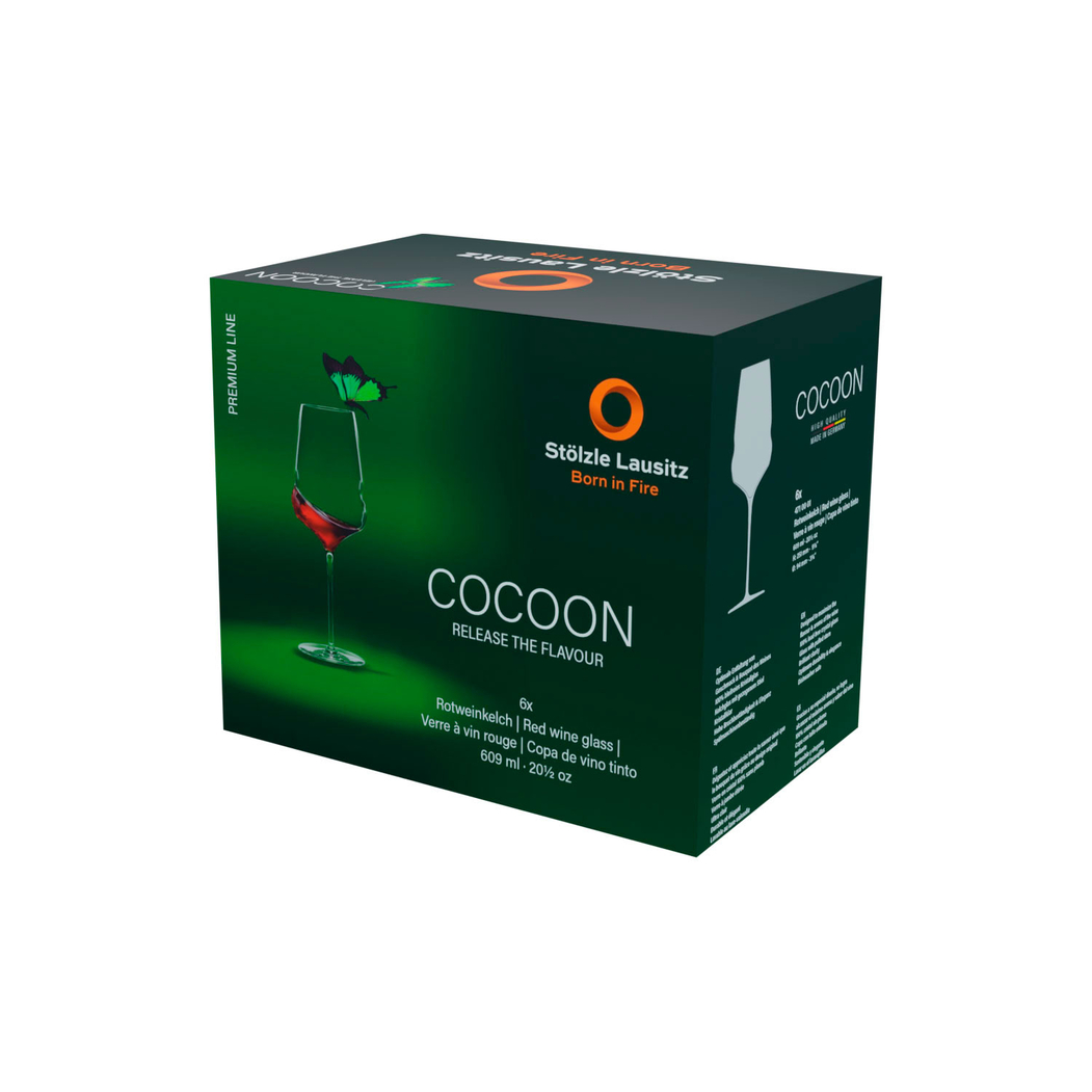Set of 6 Cocoon red wine glass 609ml - Stölzle Lausitz - 5602737104744