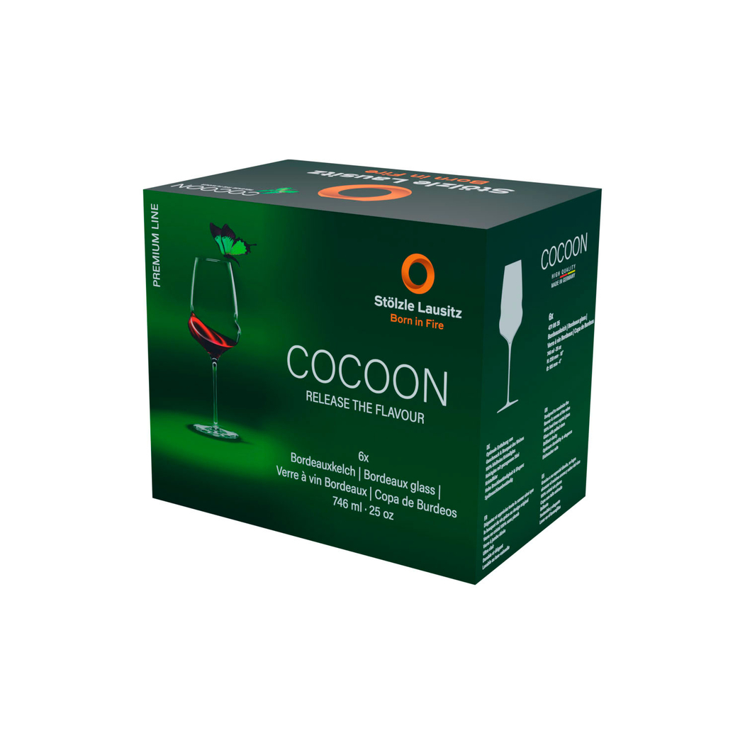Set of 6 Cocoon Bordeaux glass 746ml - Stölzle Lausitz - 5602737104768