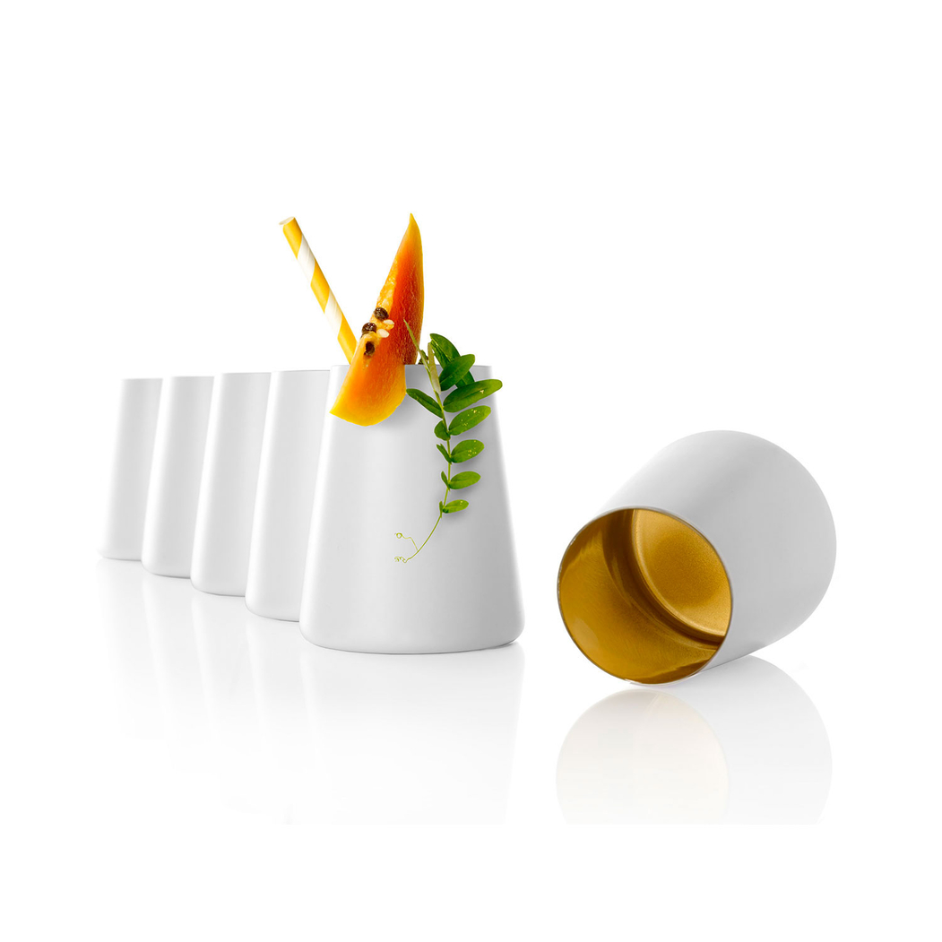 6 White/Gold cup Power 380ml - Stölzle Lausitz - 5602737104836
