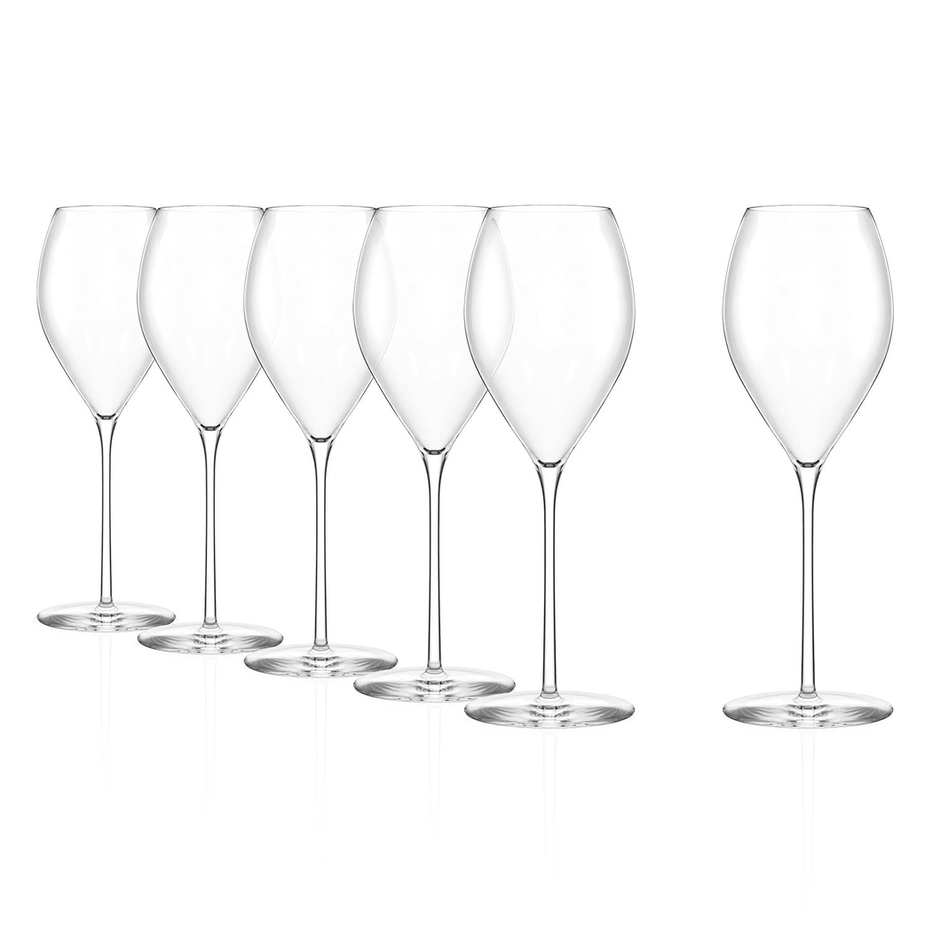 Set of 6 Champagne Flutes Fino 425ml