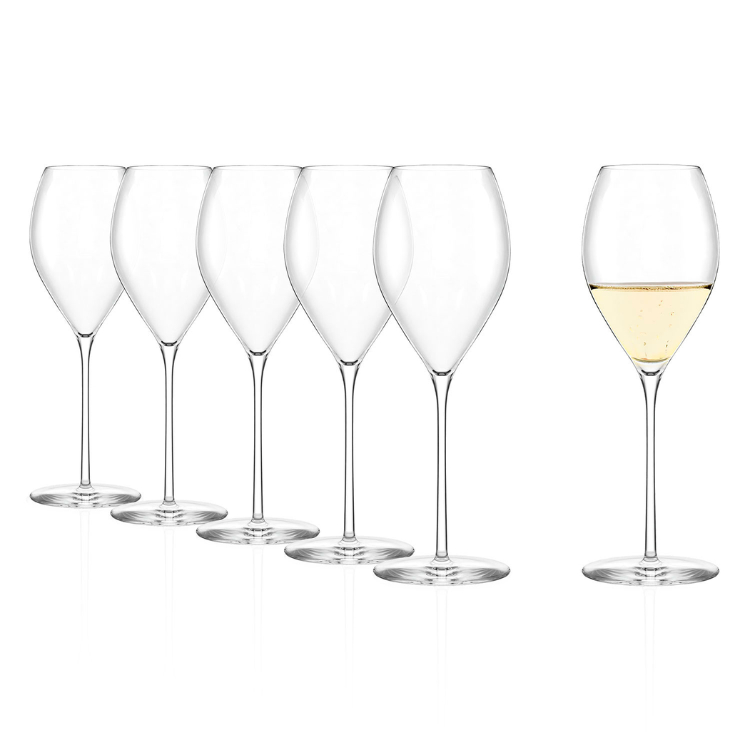 Set of 6 Champagne Flutes Fino 425ml - Stölzle Lausitz - 5602737104959