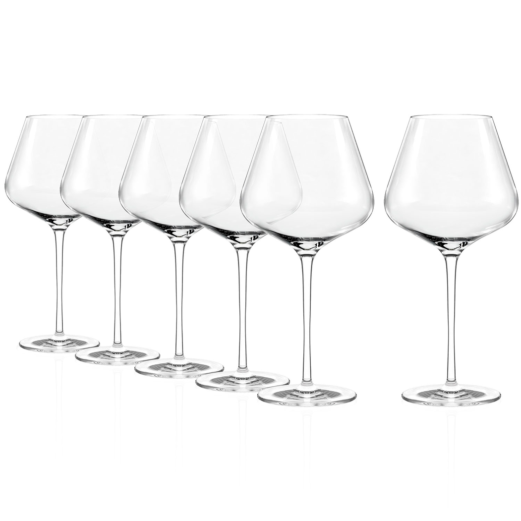 6 Copos Quatrophil Burgundy 710ml