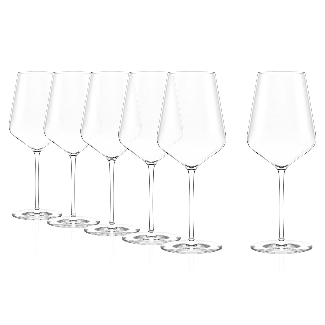 6 STARlight Bordeaux Wine Glasses 675 ml