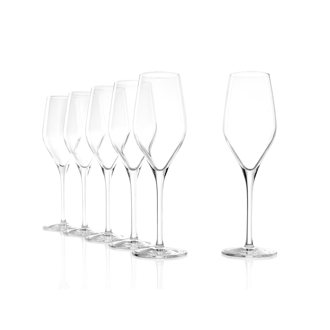 6 Exquisit Champagne Glasses 265ml