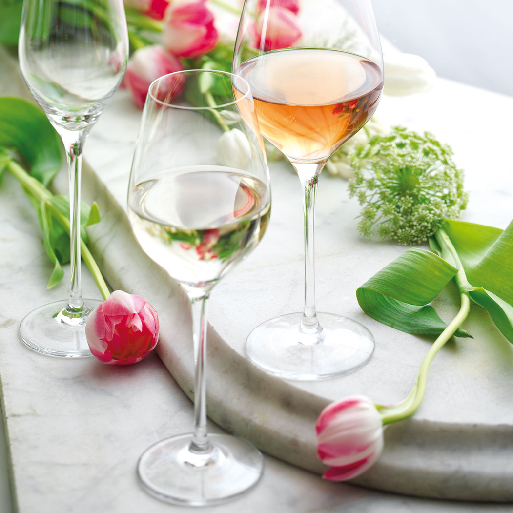 6 Exquisit Royal White Wine Goblets 350ml, Premium Crystal, Classic and sophisticate design - Stölzle Lausitz - 5602737107493