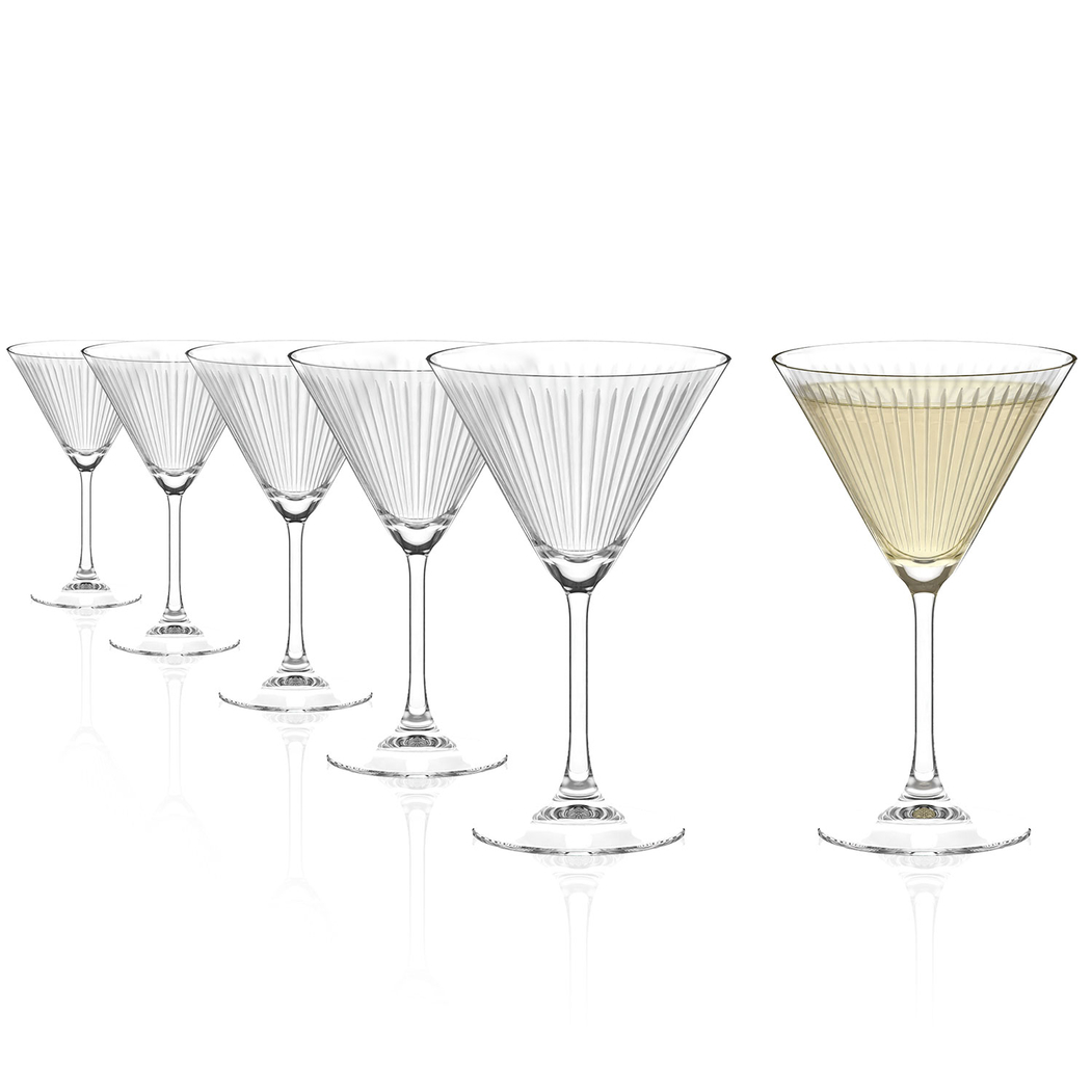 6 Soho Cocktail Glasses 250 ml, Lead-Free Crystal Glass