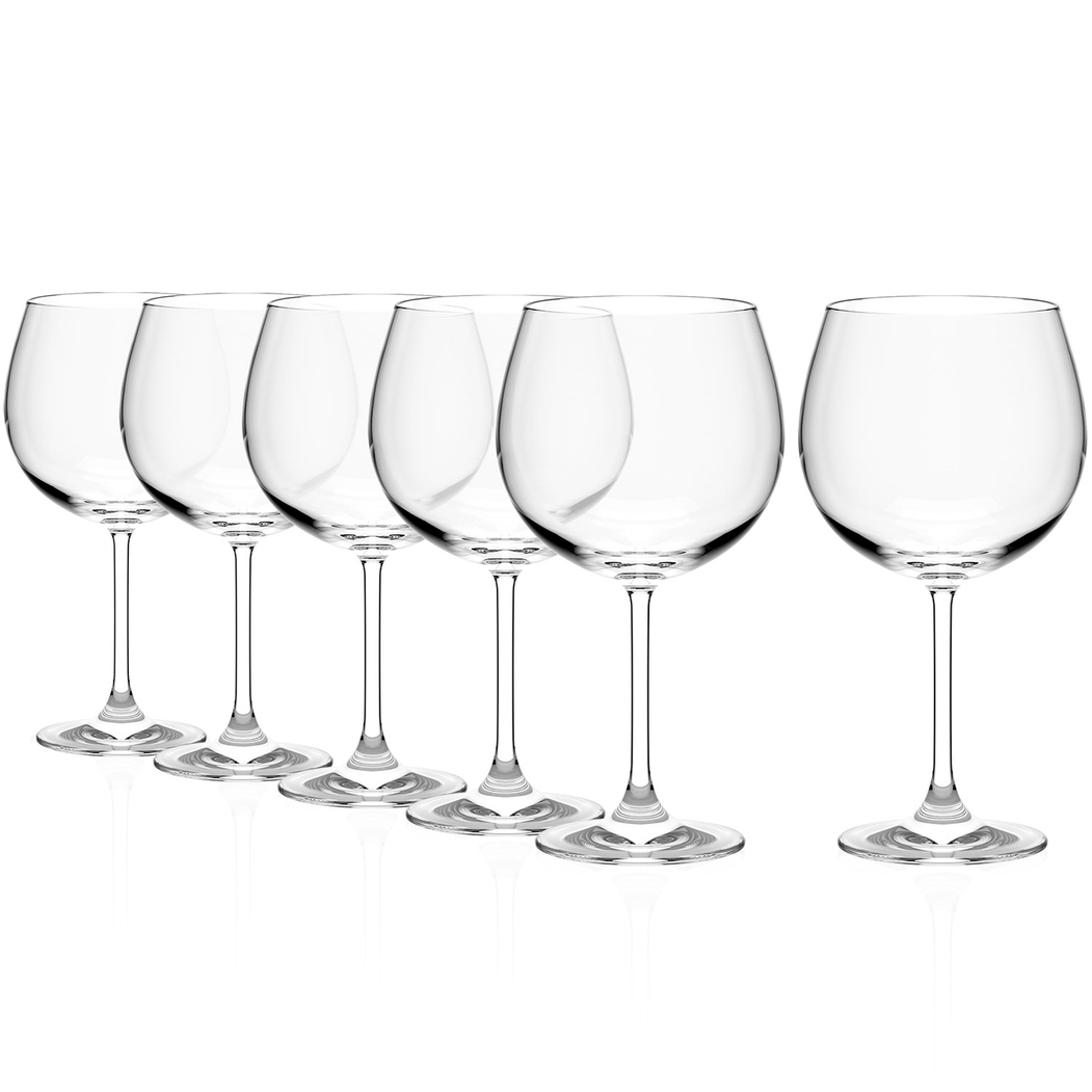 6 Burgundy Weinland Wine Glasses 650ml - Stölzle Lausitz - 5602737107981