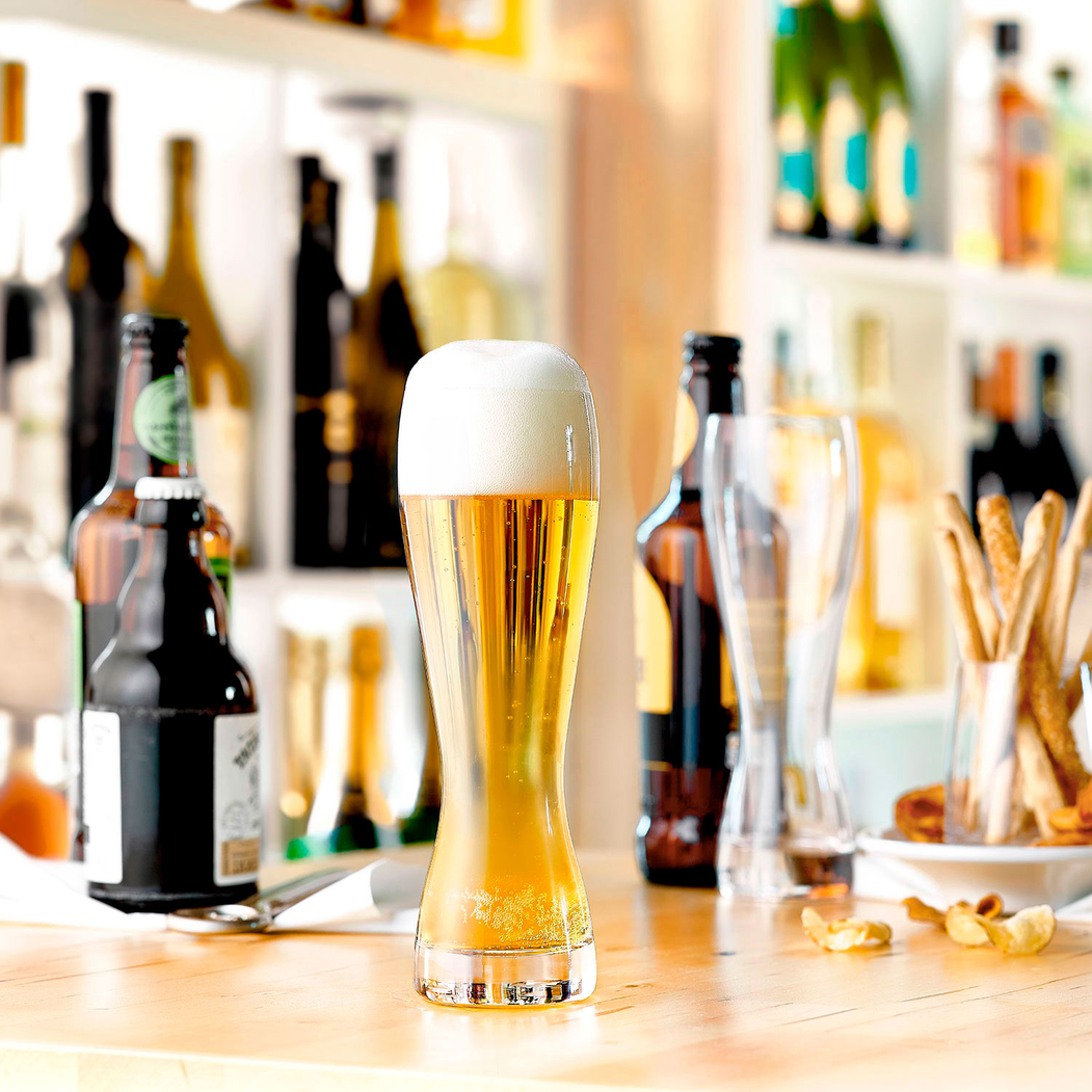 6 Copos cerveja de trigo 670 ml aromas intensos ao estilo Bávaro - Stölzle Lausitz - 5602737108087