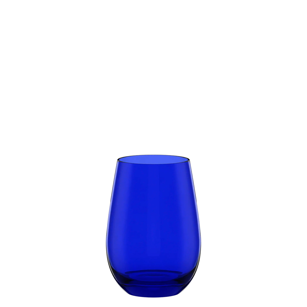 6 durable and practical cobalt blue Elements glasses 465 ml - Stölzle Lausitz - 5602737108582