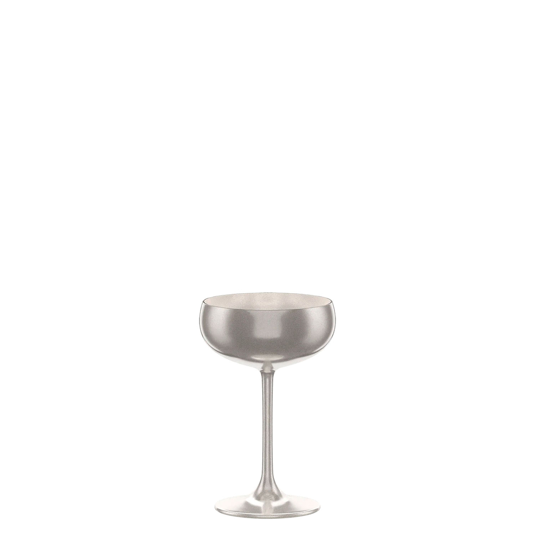 6 Silver Champagne Glasses 230 ml - Stölzle Lausitz - 5602737108643