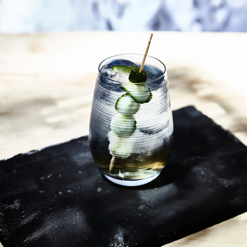 6 Blue gray Twister Tumbler Glasses 470 ml - Stölzle Lausitz - 5602737108803