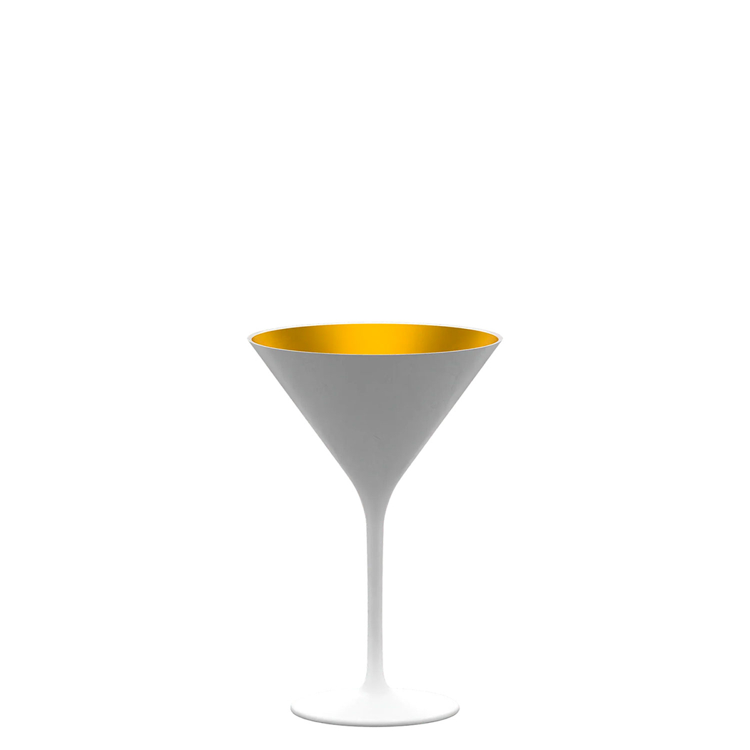 6 Taças de Cocktail Elements Branco/Dourado 240 ml - Stölzle Lausitz - 5602737108865