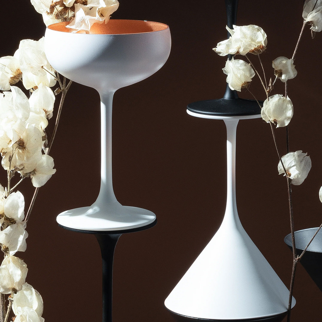 6 Taças de Cocktail Elements Branco/Bronze 240 ml - Stölzle Lausitz - 5602737108872