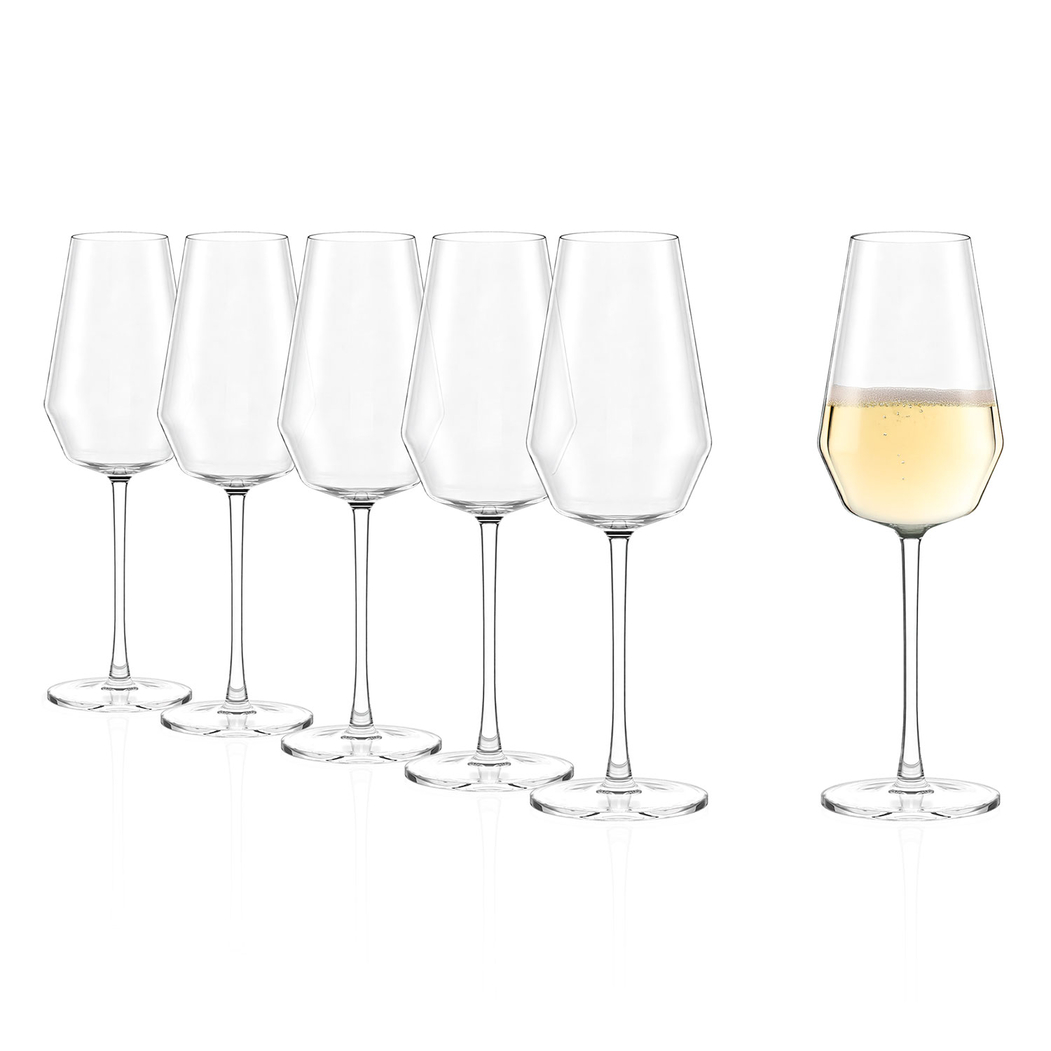 6 Flutes Celestia 350 ml vidro cristalino